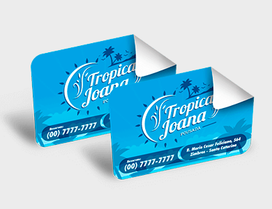Adesivo em Vinil 9x11 - 4x0 - 250 unid