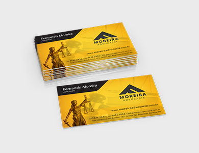 Cartão de Visita Couchê 250g Verniz Total Frente 9x5cm - 4x1 - 500 unid