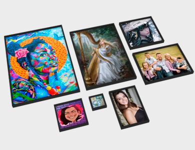 Quadro Decorativo com Moldura Caixa Alta com Acetato Adesivado com Laminação Fosca 60x40cm - 4x0 - 20 unid