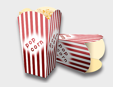 Embalagem de Pipoca Supremo 300g Sem Verniz 7x7x14,4cm - 4x0 - 1000 unid